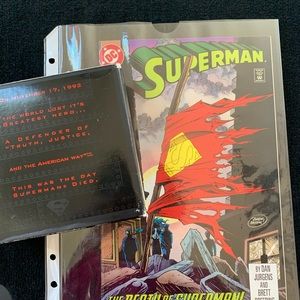Vintage Superman watch and comic book